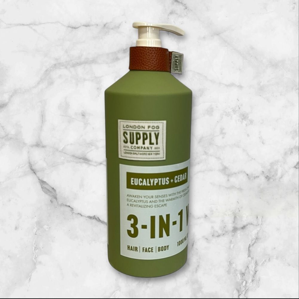 NEW London Fog Supply | Eucalyptus 3-in-1 Refreshing‎ Wash for Men 33.8 fl oz